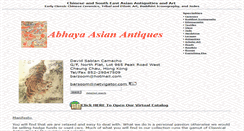 Desktop Screenshot of abhayaasianantiques.com