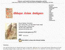 Tablet Screenshot of abhayaasianantiques.com